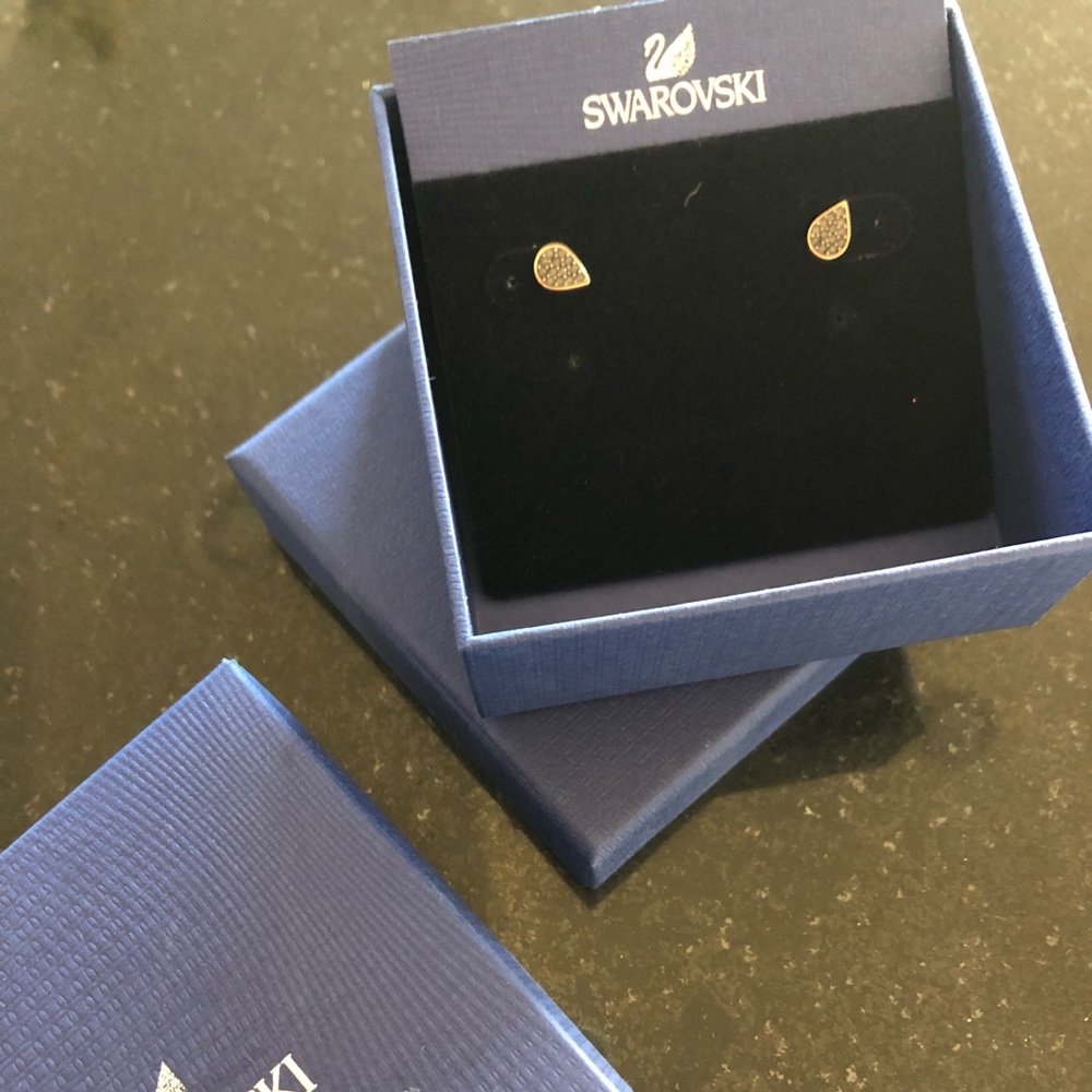 Swarovski stud earrings - brand new in box.